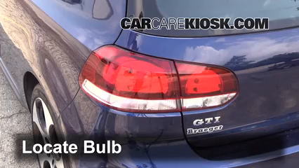 2012 Volkswagen GTI 2.0L 4 Cyl. Turbo Hatchback (2 Door) Éclairage Feu clignotant arrière (remplacer l'ampoule)
